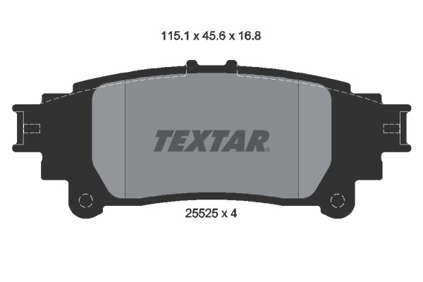 Brake Pad Set, disc brake TEXTAR 2552501