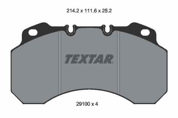 Brake Pad Set, disc brake TEXTAR 2910004 2
