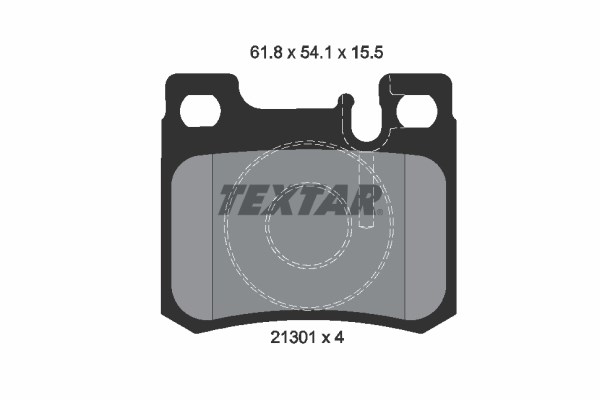 Brake Pad Set, disc brake TEXTAR 2130103