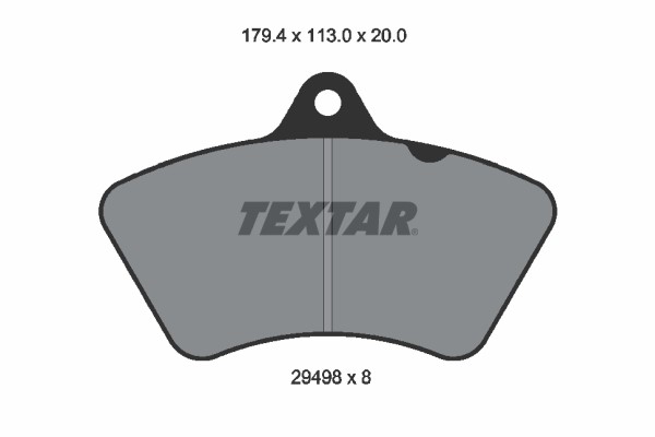 Brake Pad Set, disc brake TEXTAR 2949802 2