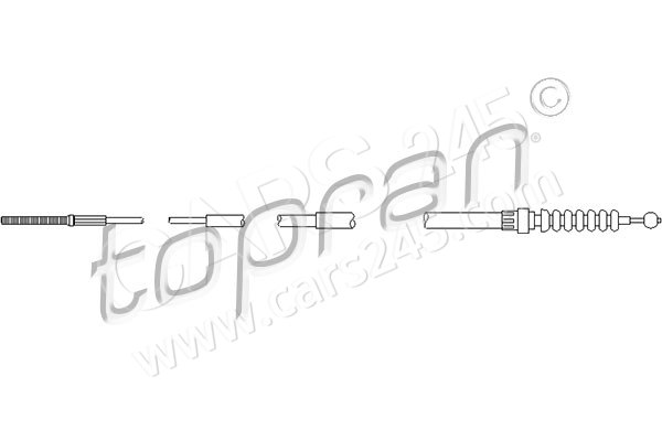 Cable Pull, parking brake TOPRAN 103063