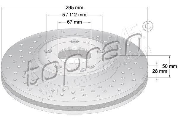 Brake Disc TOPRAN 408555
