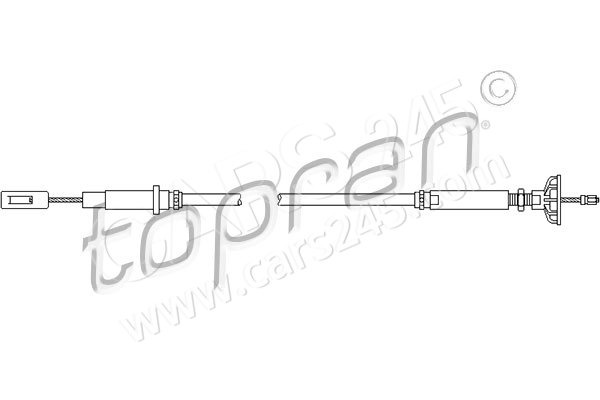 Cable Pull, clutch control TOPRAN 102851