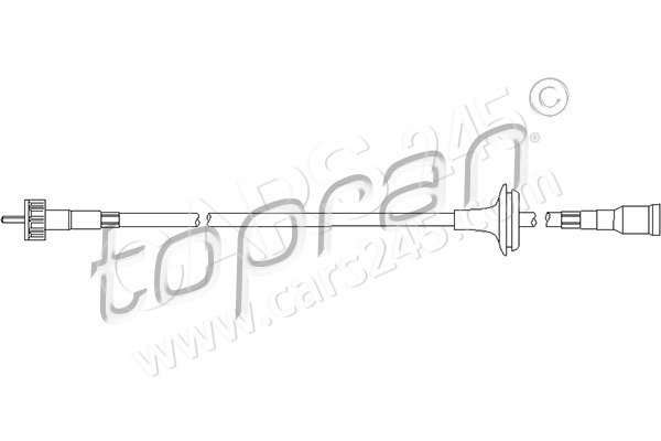 Speedometer Cable TOPRAN 205931