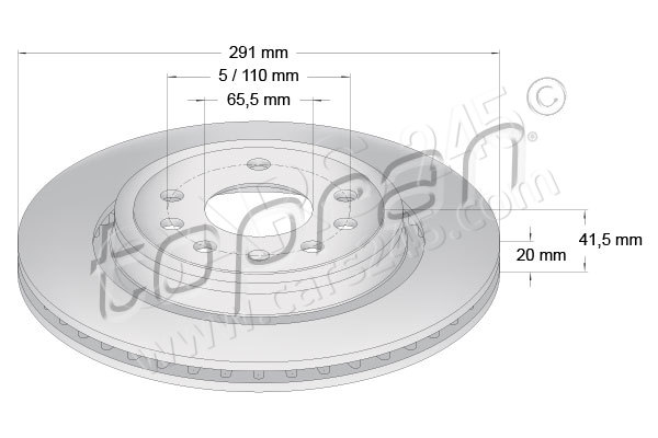 Brake Disc TOPRAN 206859