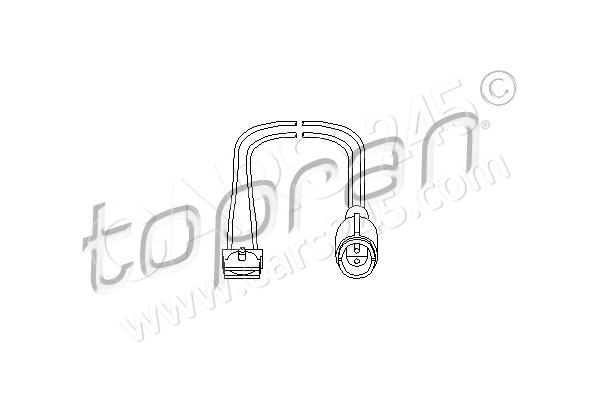 Sensor, brake pad wear TOPRAN 500669