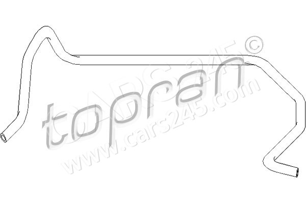 Hose, heat exchanger (heating) TOPRAN 301431