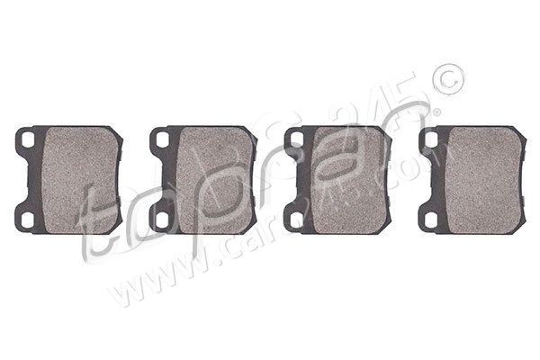 Brake Pad Set, disc brake TOPRAN 202457