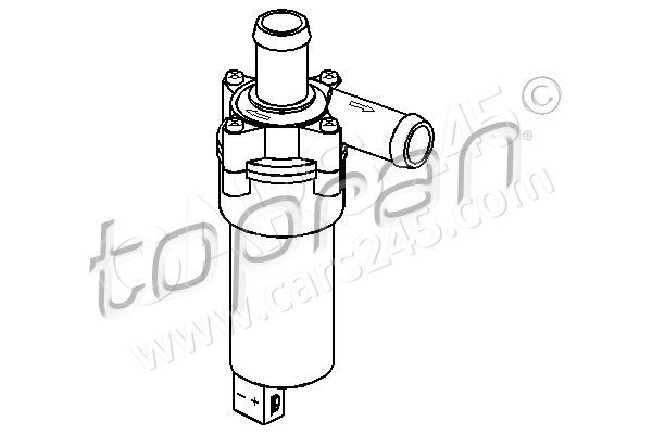 Auxiliary water pump (cooling water circuit) TOPRAN 107696
