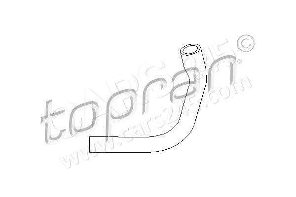 Hose, cylinder head cover ventilation TOPRAN 107394