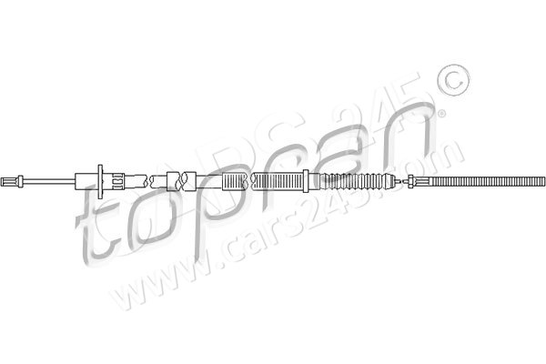 Cable Pull, clutch control TOPRAN 201348