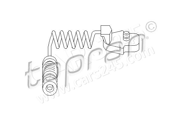 Sensor, brake pad wear TOPRAN 400984