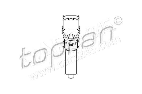 Sensor, odometer TOPRAN 207446
