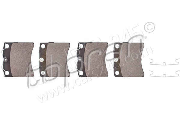 Brake Pad Set, disc brake TOPRAN 104091