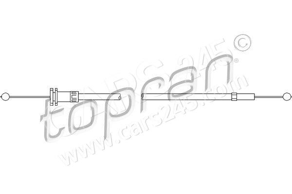 Bonnet Cable TOPRAN 112159