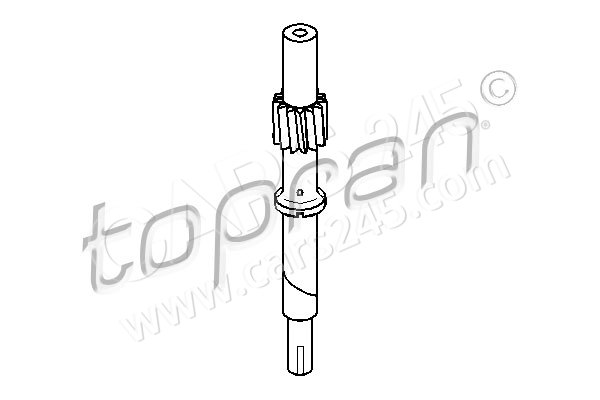 Speedometer Cable TOPRAN 107402