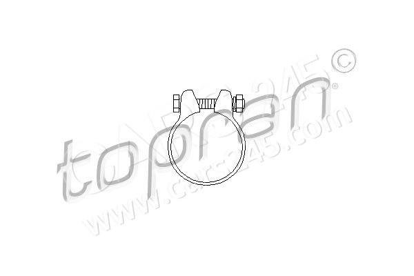Pipe Connector, exhaust system TOPRAN 104182