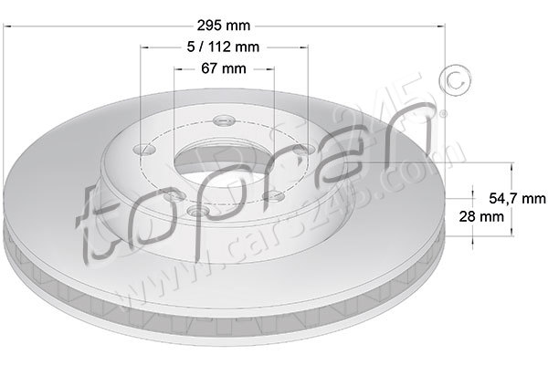 Brake Disc TOPRAN 401051