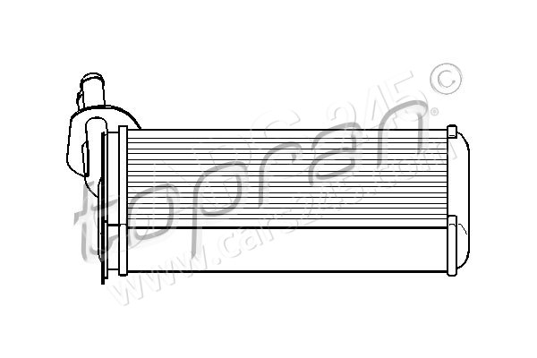 Heat Exchanger, interior heating TOPRAN 108614
