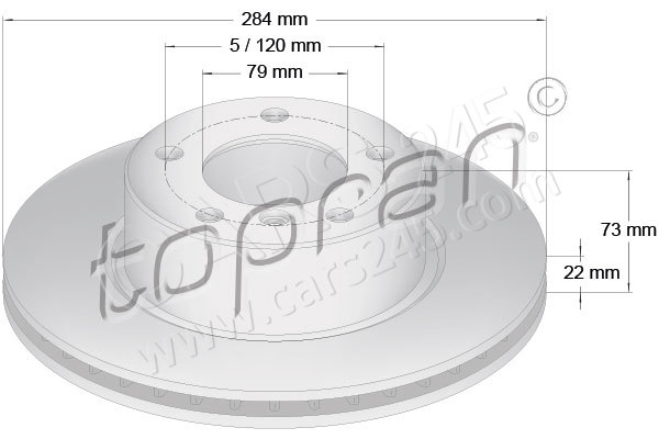 Brake Disc TOPRAN 501710