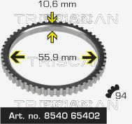 Sensor Ring, ABS TRISCAN 854065402