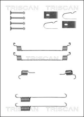 Accessory Kit, brake shoes TRISCAN 8105102617