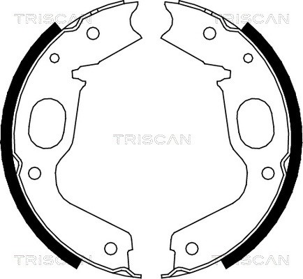 Brake Shoe Set, parking brake TRISCAN 810042015