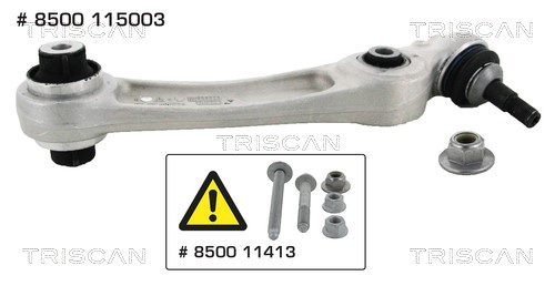 Control/Trailing Arm, wheel suspension TRISCAN 8500115003