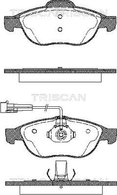 Brake Pad Set, disc brake TRISCAN 811012002