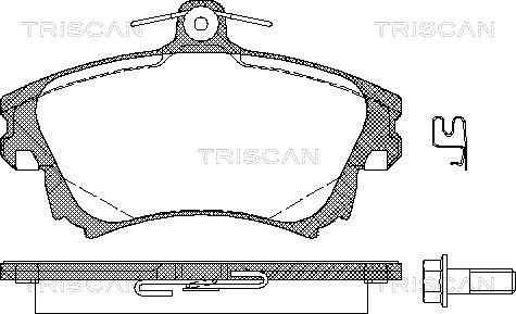 Brake Pad Set, disc brake TRISCAN 811027005