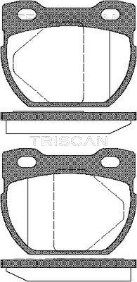 Brake Pad Set, disc brake TRISCAN 811017013