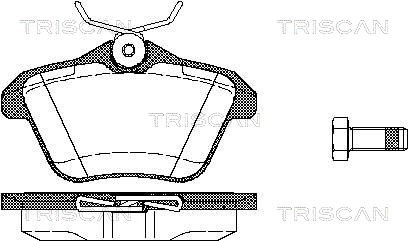 Brake Pad Set, disc brake TRISCAN 811012003