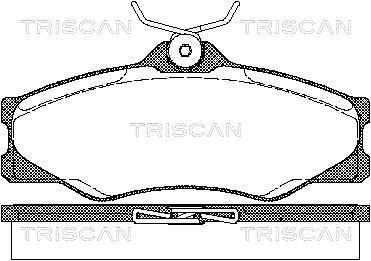 Brake Pad Set, disc brake TRISCAN 811029845