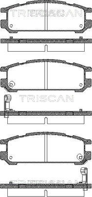 Brake Pad Set, disc brake TRISCAN 811068171