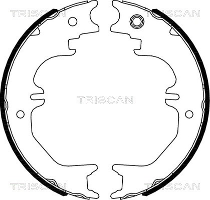Brake Shoe Set, parking brake TRISCAN 810013050
