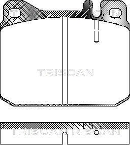 Brake Pad Set, disc brake TRISCAN 811023222