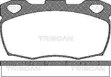 Brake Pad Set, disc brake TRISCAN 811017003