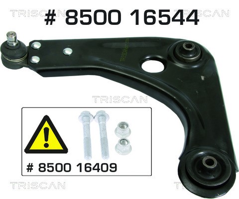 Control/Trailing Arm, wheel suspension TRISCAN 850016544