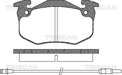Brake Pad Set, disc brake TRISCAN 811025131