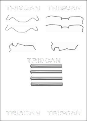 Accessory Kit, disc brake pad TRISCAN 8105411607