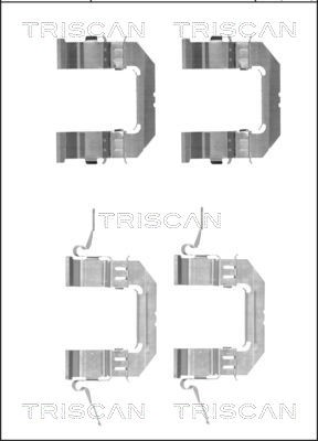 Accessory Kit, disc brake pad TRISCAN 8105141600