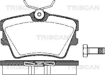 Brake Pad Set, disc brake TRISCAN 811029014