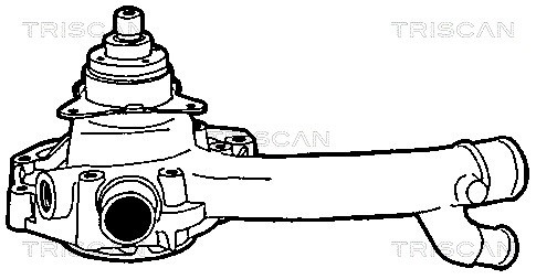 Water Pump, engine cooling TRISCAN 860023828 2