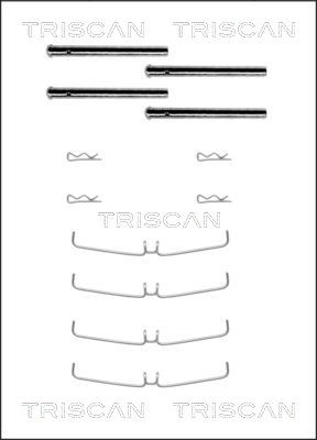 Accessory Kit, disc brake pad TRISCAN 8105101456