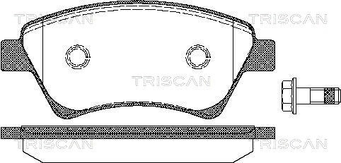 Brake Pad Set, disc brake TRISCAN 811025020
