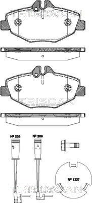 Brake Pad Set, disc brake TRISCAN 811023038