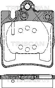 Brake Pad Set, disc brake TRISCAN 811023019