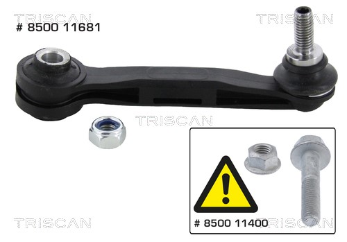 Link/Coupling Rod, stabiliser bar TRISCAN 850011681