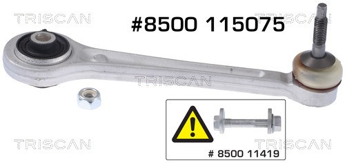 Control/Trailing Arm, wheel suspension TRISCAN 8500115075