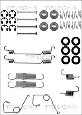 Accessory Kit, brake shoes TRISCAN 8105162579